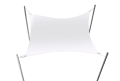 3x4 m watertight shade sail, white.