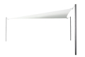 Triangular shade sail 4.2x4.2x5.9m.
