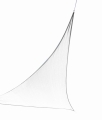 Economisch - driehoekig zeildoek 4,2x4,2x5,9m, voor het terras.