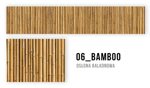 Balkónová zástena s realistickou potlačou prírodného bambusu v panoramatickom formáte a detaile
