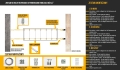 Roman blind mounting kit with steel cable, aluminum tubes, and hardware for wall or wood installation.