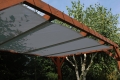 Op maat gemaakte tuinpergola-overkapping van HDPE-materiaal.