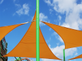 Custom made triangular shading premium sail.