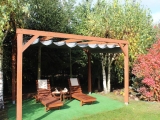 PVC Retractable Roman Pergola Blind – Made to Measure