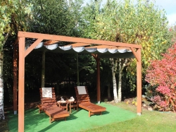 Toldo romano sombra horizontal de PVC a MEDIDA
