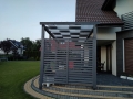 Gazebo belt made of shading mesh, external awnings 1x5 m.