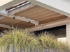 Premium 3x4 m waterproof retractable roman shade for patio terrace providing sun protection and outdoor comfort