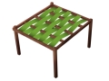 Tira de pérgola verde impermeable de 0,7x5 m como protección solar de terraza premium