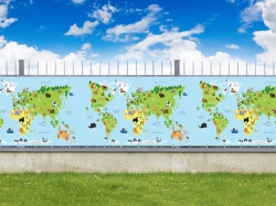 Custom Kids-Themed Balcony Privacy Screen