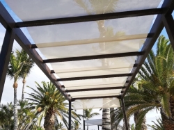 Pavillon Sonnenschutz Überdachung 2,1x5