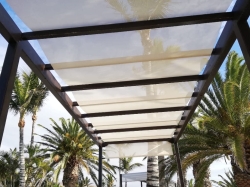 Pavillon Sonnenschutz Überdachung 2,1x7