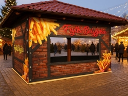 Custom Terrace Tarp with Advertising Print