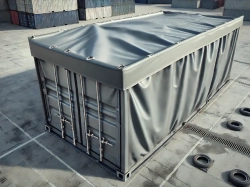 Egyedi méretre gyártott konténer ponyva PVC – vízálló és UV-álló rakományvédelem