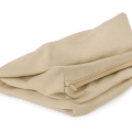 Fodera in tessuto beige per cuscini da giardino con cerniera a vista