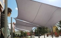 Wasserdichtes Sonnensegel Garten 2x2 m quadratisch der Premium-Serie als Sonnenschutz im Freizeitpark
