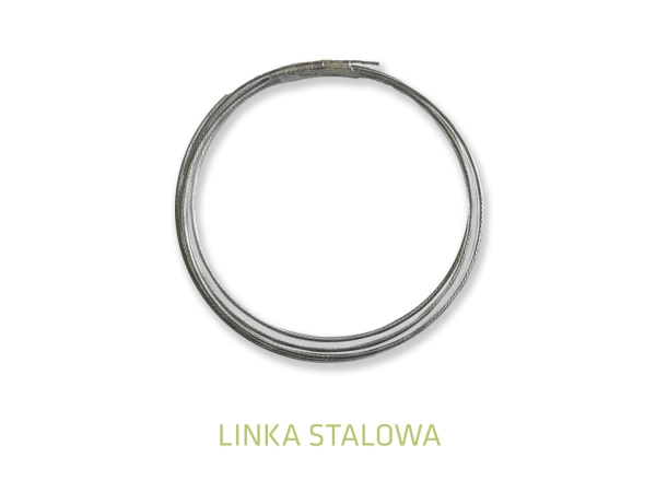 Coiled steel cable with PVC coating for various garden or technical uses