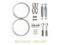 Zestaw montażowy dla żagli rozsuwanych z 2 linkami  do drewna i muru.