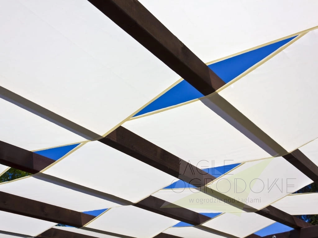 MESH sun shade strips for shading a pergola or gazebo