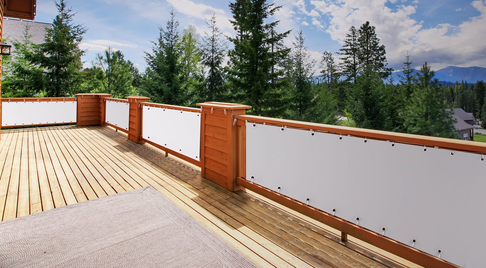MESH balcony privacy screen for sun protection and added privacy